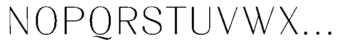 Juligraf Sans Alt Extra Light Font UPPERCASE