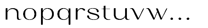 Juligraf Sans Alt Light Expanded Font LOWERCASE
