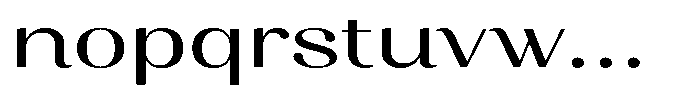 Juligraf Sans Alt Medium Exp Font LOWERCASE