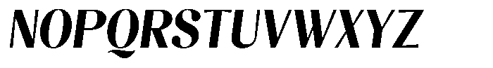 Juligraf Sans Black Condensed Italic Font UPPERCASE