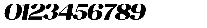Juligraf Sans Black Exp Italic Font OTHER CHARS