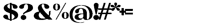 Juligraf Sans Black Expanded Font OTHER CHARS