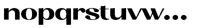 Juligraf Sans Black Expanded Font LOWERCASE