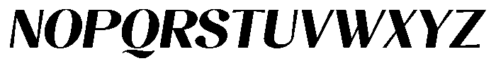 Juligraf Sans Black Italic Font UPPERCASE