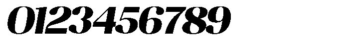 Juligraf Sans Black Sem Exp Italic Font OTHER CHARS