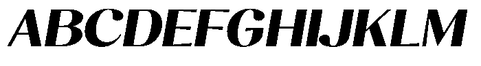 Juligraf Sans Black Sem Exp Italic Font UPPERCASE