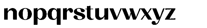 Juligraf Sans Black Semi Condensed Font LOWERCASE