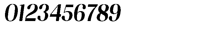 Juligraf Sans Bold Condensed Italic Font OTHER CHARS