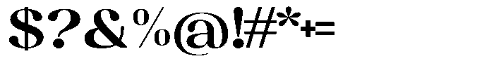 Juligraf Sans Bold Expanded Font OTHER CHARS
