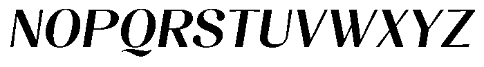 Juligraf Sans Bold Italic Font UPPERCASE