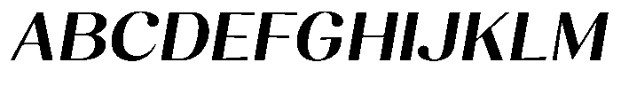 Juligraf Sans Bold Sem Exp Italic Font UPPERCASE