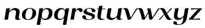 Juligraf Sans Bold Sem Exp Italic Font LOWERCASE
