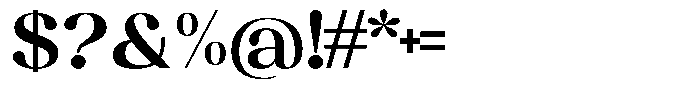 Juligraf Sans Bold Semi Expanded Font OTHER CHARS