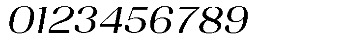 Juligraf Sans Expanded Italic Font OTHER CHARS