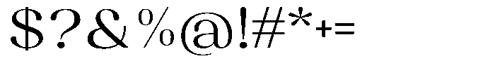 Juligraf Sans Expanded Font OTHER CHARS