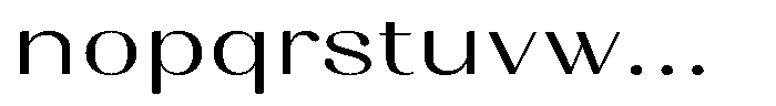 Juligraf Sans Expanded Font LOWERCASE