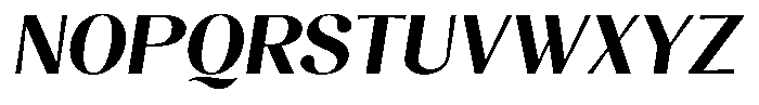 Juligraf Sans Extra Bold Italic Font UPPERCASE