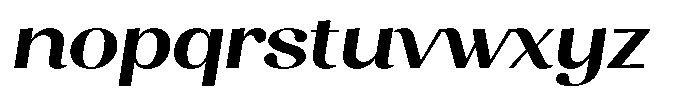 Juligraf Sans Extra Bold Italic Font LOWERCASE