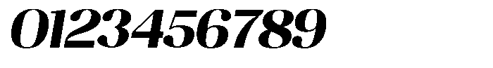 Juligraf Sans Extra Bold Sem Exp Italic Font OTHER CHARS
