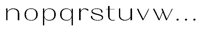 Juligraf Sans Extra Light Exp Font LOWERCASE