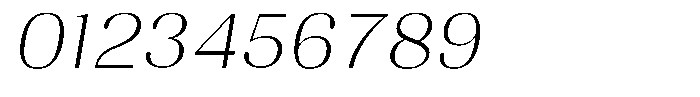 Juligraf Sans Extra Light Sem Exp Italic Font OTHER CHARS