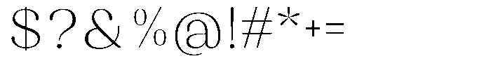 Juligraf Sans Extra Light Sem Exp Font OTHER CHARS