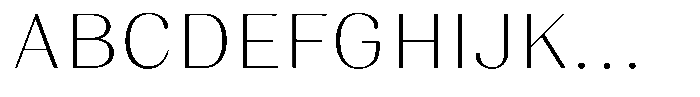 Juligraf Sans Extra Light Sem Exp Font UPPERCASE