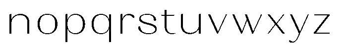 Juligraf Sans Extra Light Sem Exp Font LOWERCASE