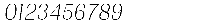 Juligraf Sans Extra Light Semi Condensed Italic Font OTHER CHARS