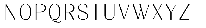 Juligraf Sans Extra Light Semi Condensed Font UPPERCASE