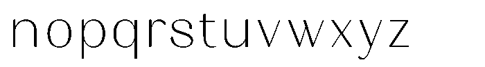 Juligraf Sans Extra Light Semi Condensed Font LOWERCASE