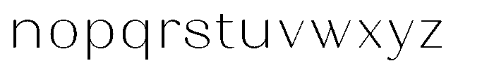 Juligraf Sans Extra Light Font LOWERCASE