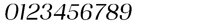 Juligraf Sans Italic Font OTHER CHARS