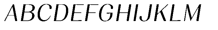 Juligraf Sans Italic Font UPPERCASE