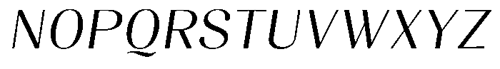 Juligraf Sans Italic Font UPPERCASE