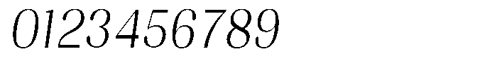 Juligraf Sans Light Condensed Italic Font OTHER CHARS