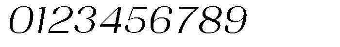 Juligraf Sans Light Exp Italic Font OTHER CHARS