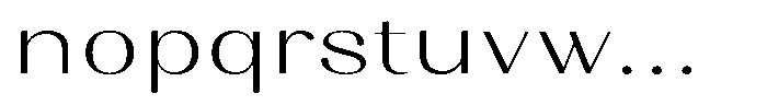 Juligraf Sans Light Expanded Font LOWERCASE