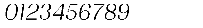 Juligraf Sans Light Italic Font OTHER CHARS