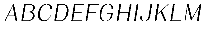 Juligraf Sans Light Italic Font UPPERCASE