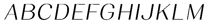 Juligraf Sans Light Sem Exp Italic Font UPPERCASE