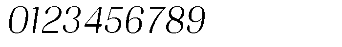 Juligraf Sans Light Semi Condensed Italic Font OTHER CHARS