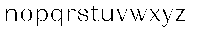 Juligraf Sans Light Semi Condensed Font LOWERCASE