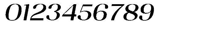 Juligraf Sans Medium Exp Italic Font OTHER CHARS