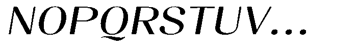 Juligraf Sans Medium Exp Italic Font UPPERCASE