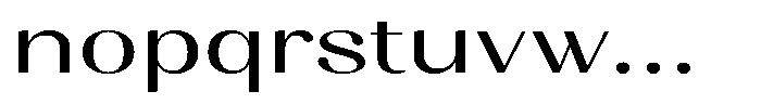 Juligraf Sans Medium Expanded Font LOWERCASE