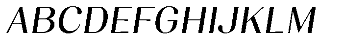 Juligraf Sans Medium Italic Font UPPERCASE