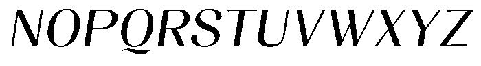 Juligraf Sans Medium Italic Font UPPERCASE