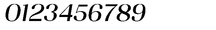 Juligraf Sans Medium Sem Exp Italic Font OTHER CHARS