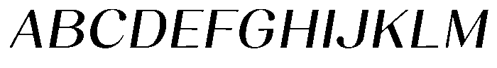 Juligraf Sans Medium Sem Exp Italic Font UPPERCASE